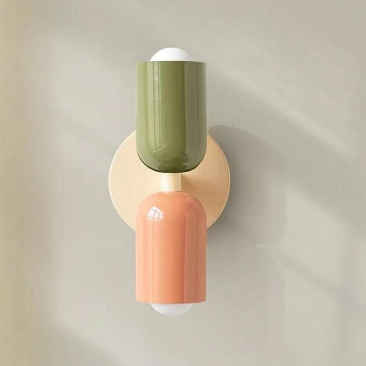 Velzora - Applique murale double en verre coloré | Velzora
