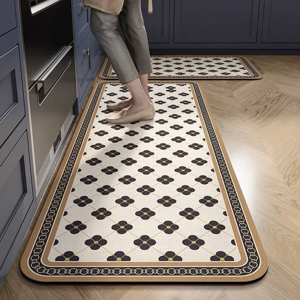 Velzora - Tapis de cuisine antidérapant en textile texturé | Velzora