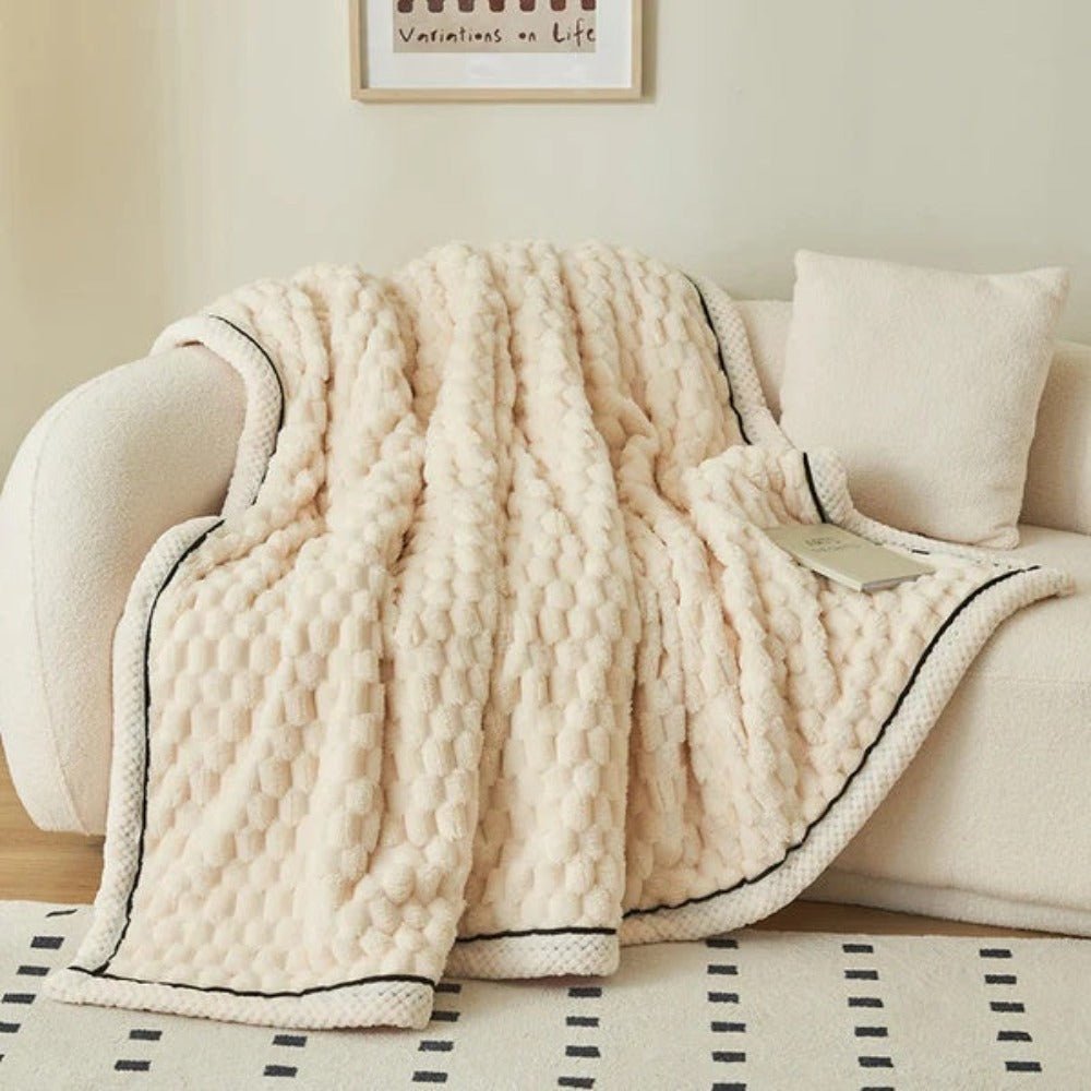 Velzora - Plaid décoratif en sherpa texturé et doux au toucher | Velzora