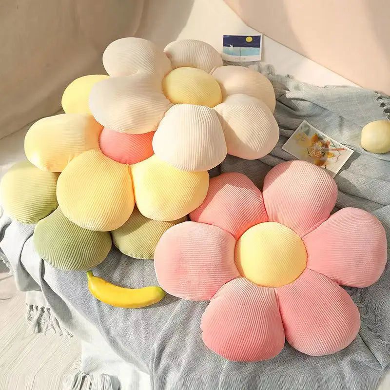 Velzora - Coussin décoratif en forme de fleur en polyester | Velzora