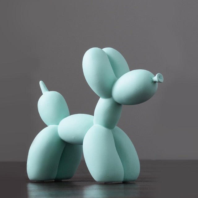 Velzora - Sculpture décorative en résine finition lisse forme ballon chien | Velzora