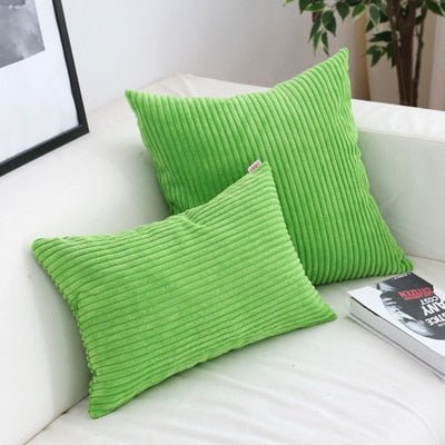 Velzora - Housse de coussin en velours côtelé doux et texturé | Velzora