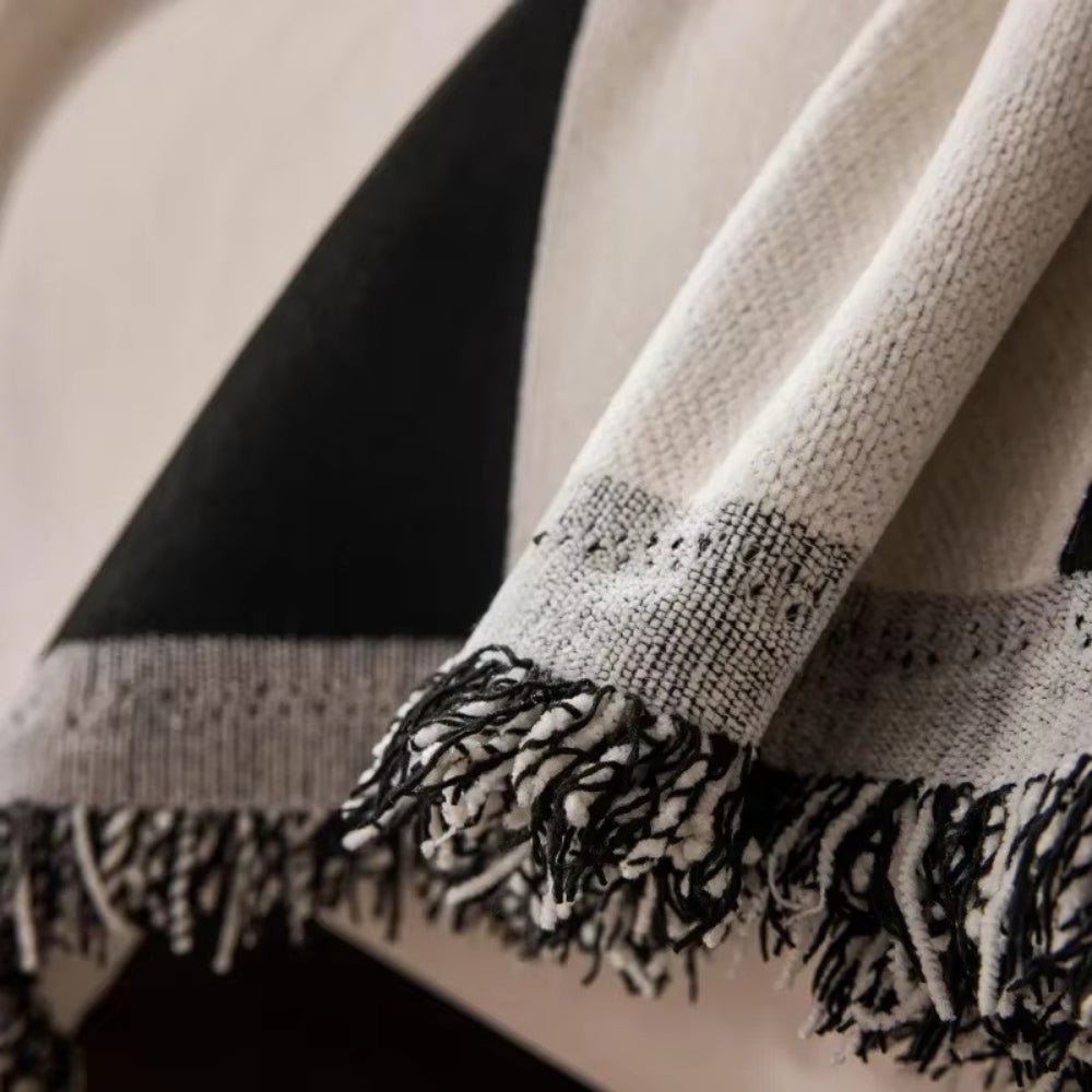 Velzora - Housse de canapé en chenille texturée à motif jacquard bohème | Velzora
