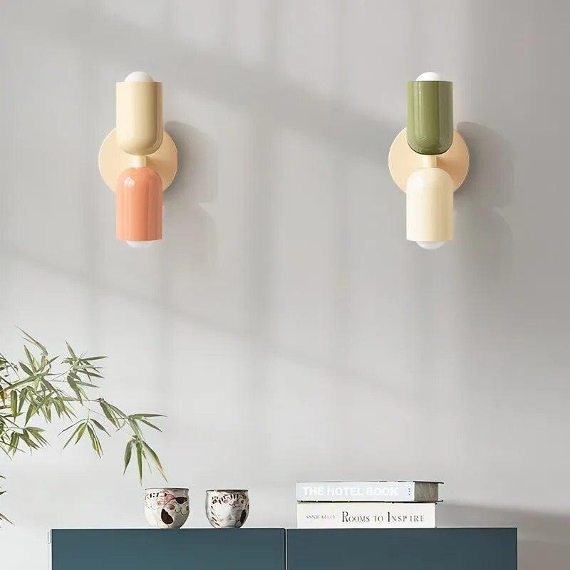 Velzora - Applique murale double en verre coloré | Velzora