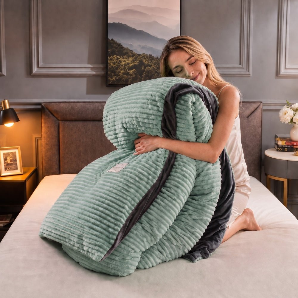 Velzora - Housse de couette en velours texturé – Toucher doux et chaleureux | Velzora
