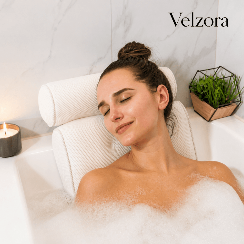 Velzora - Coussin de bain en maille 3D respirante | Velzora