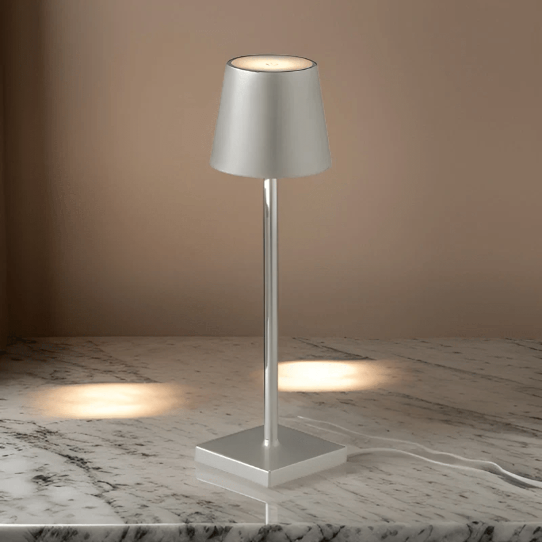Velzora - Lampe de table rechargeable en aluminium minimaliste | Velzora