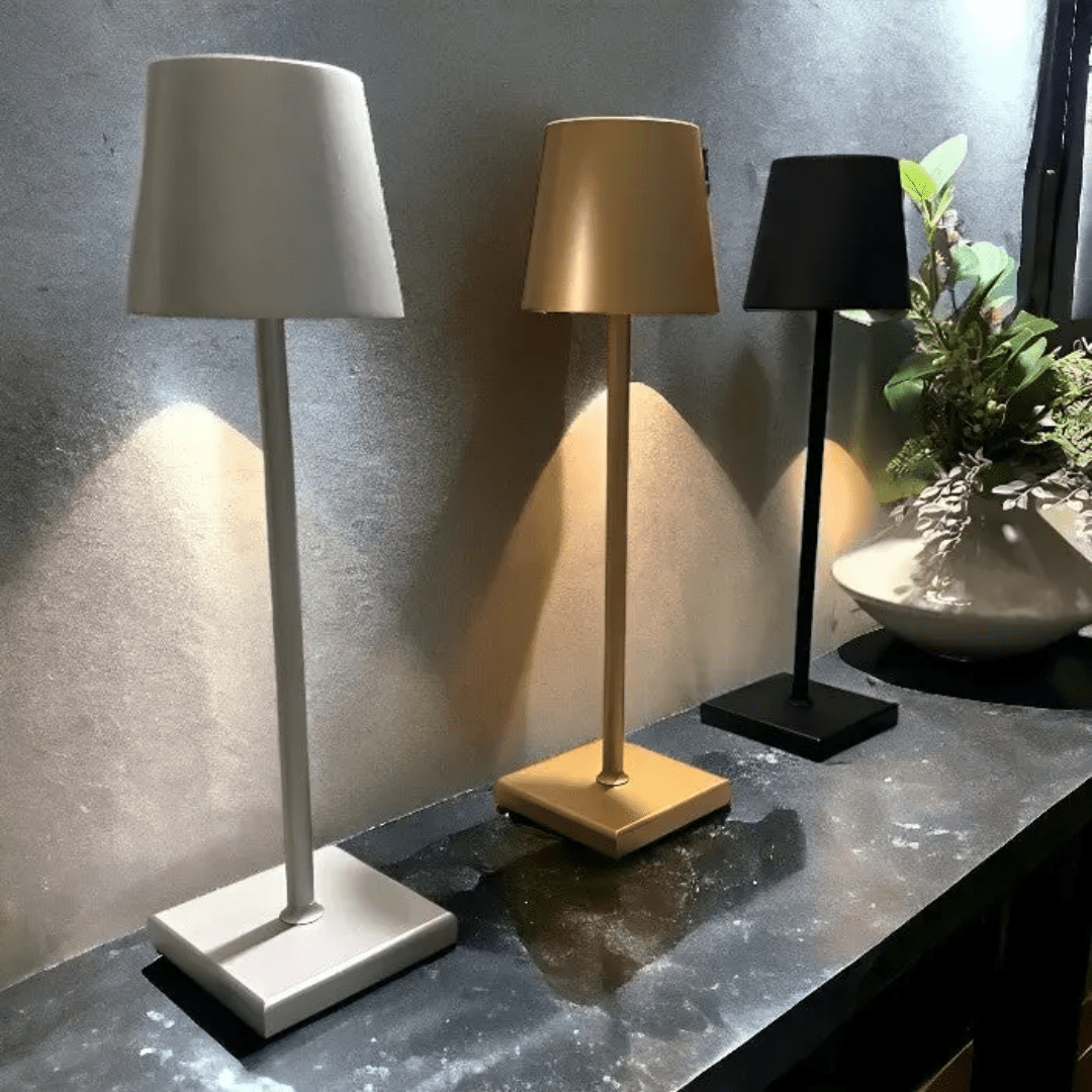 Velzora - Lampe de table rechargeable en aluminium minimaliste | Velzora