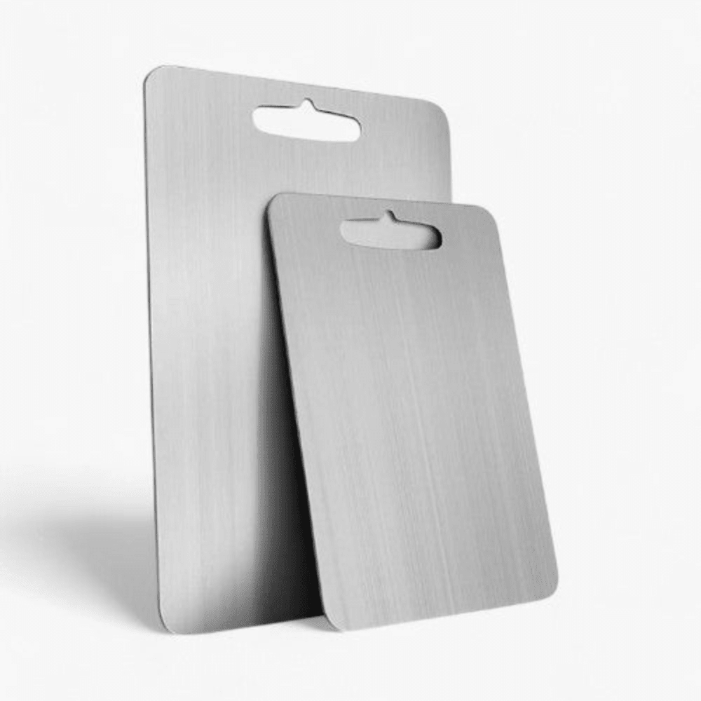 Velzora - Planche à découper en acier inoxydable brossé | Velzora