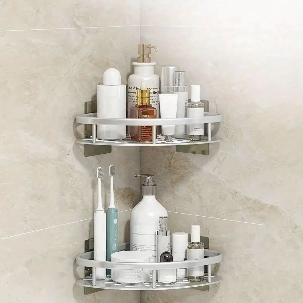 Velzora - Étagère murale en aluminium mat pour douche | Velzora