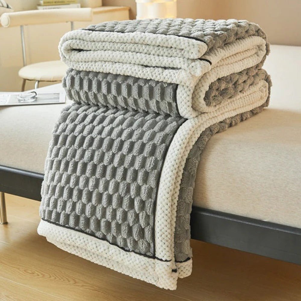 Velzora - Plaid décoratif en sherpa texturé et doux au toucher | Velzora