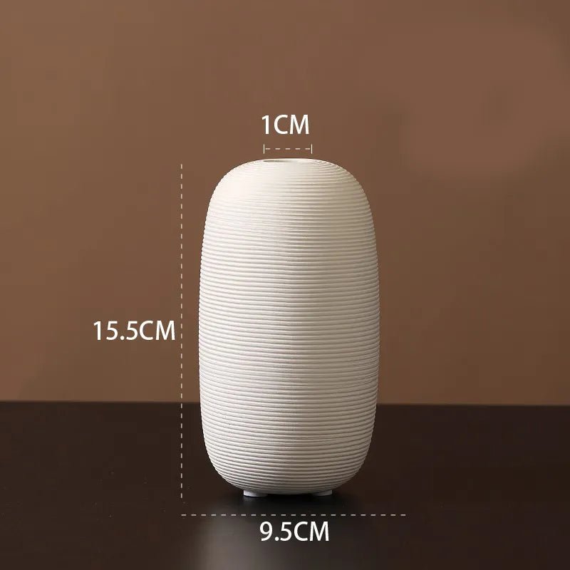 Velzora - Vase en céramique mate minimaliste – style scandinave | Velzora