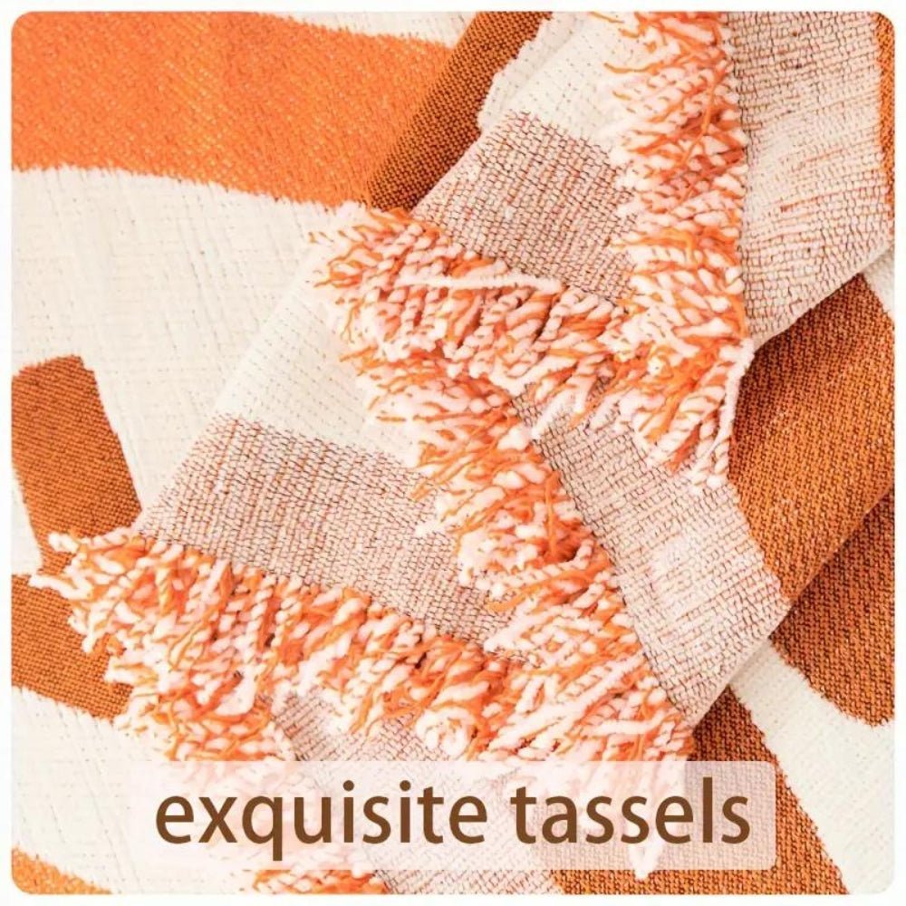 Velzora - Housse de canapé réversible en chenille – Motif bohème texturé | Velzora