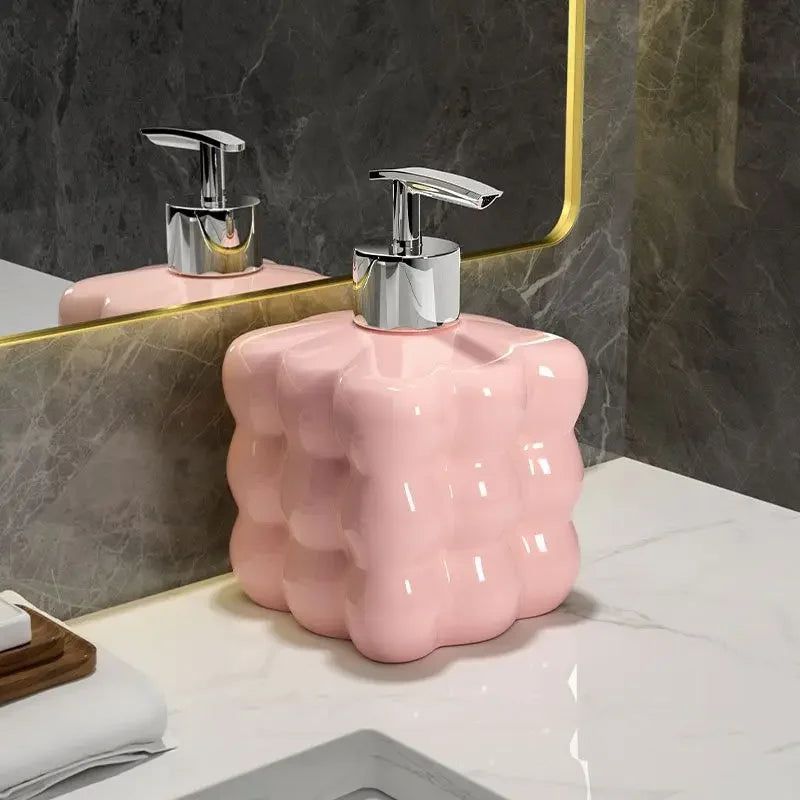 Velzora - Distributeur de savon en céramique texturé | Velzora