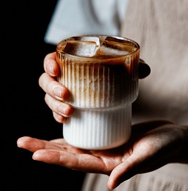 Velzora - Verres à eau nervurés en verre borosilicaté | Velzora