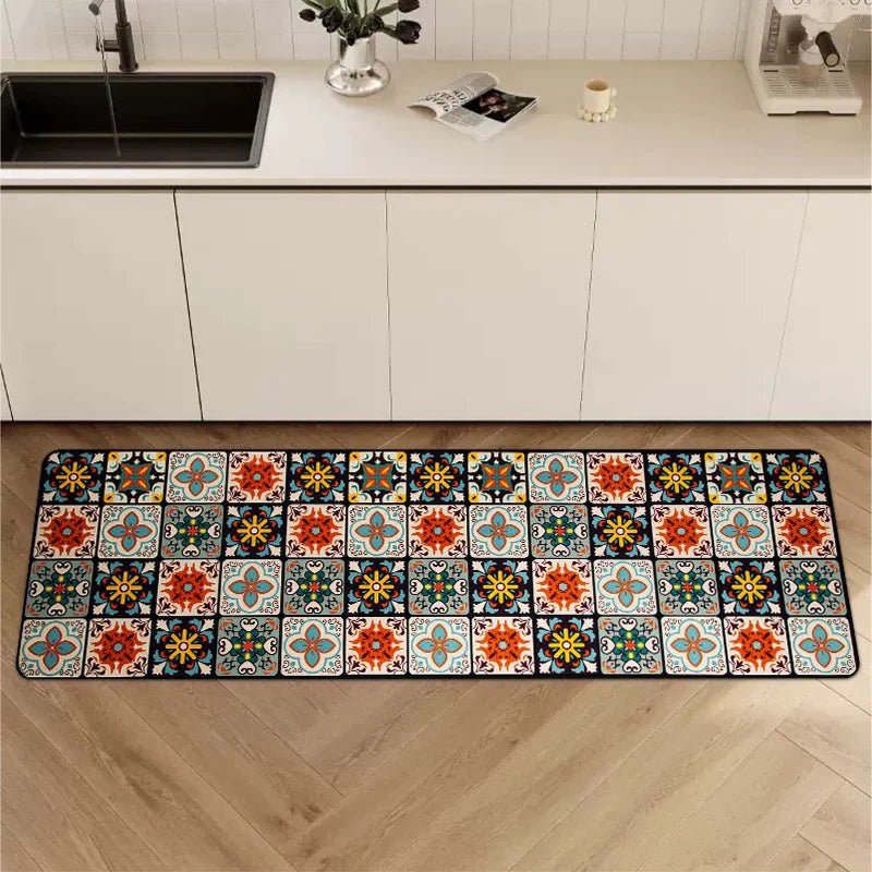 Velzora - Tapis de cuisine antidérapant en textile texturé | Velzora