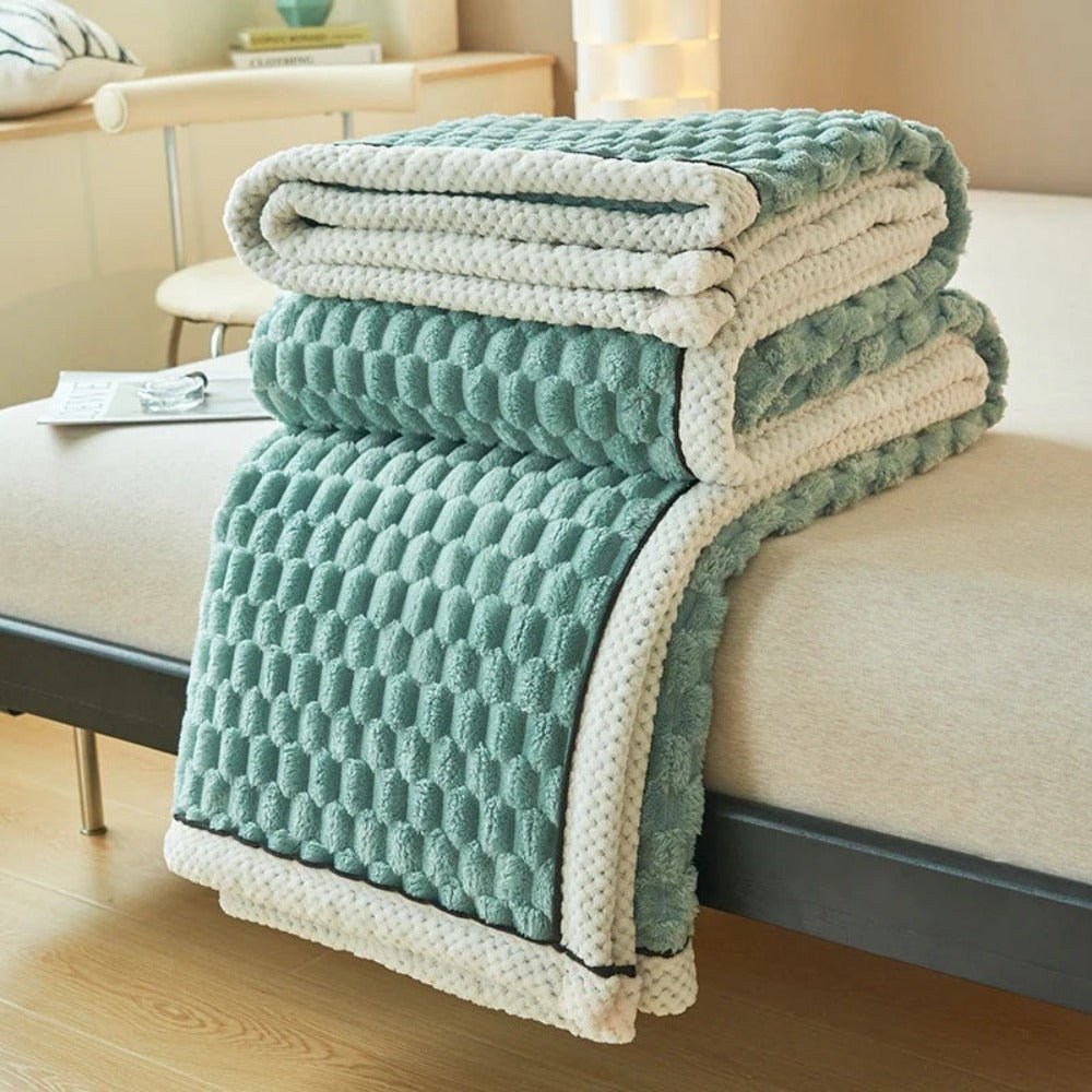 Velzora - Plaid décoratif en sherpa texturé et doux au toucher | Velzora