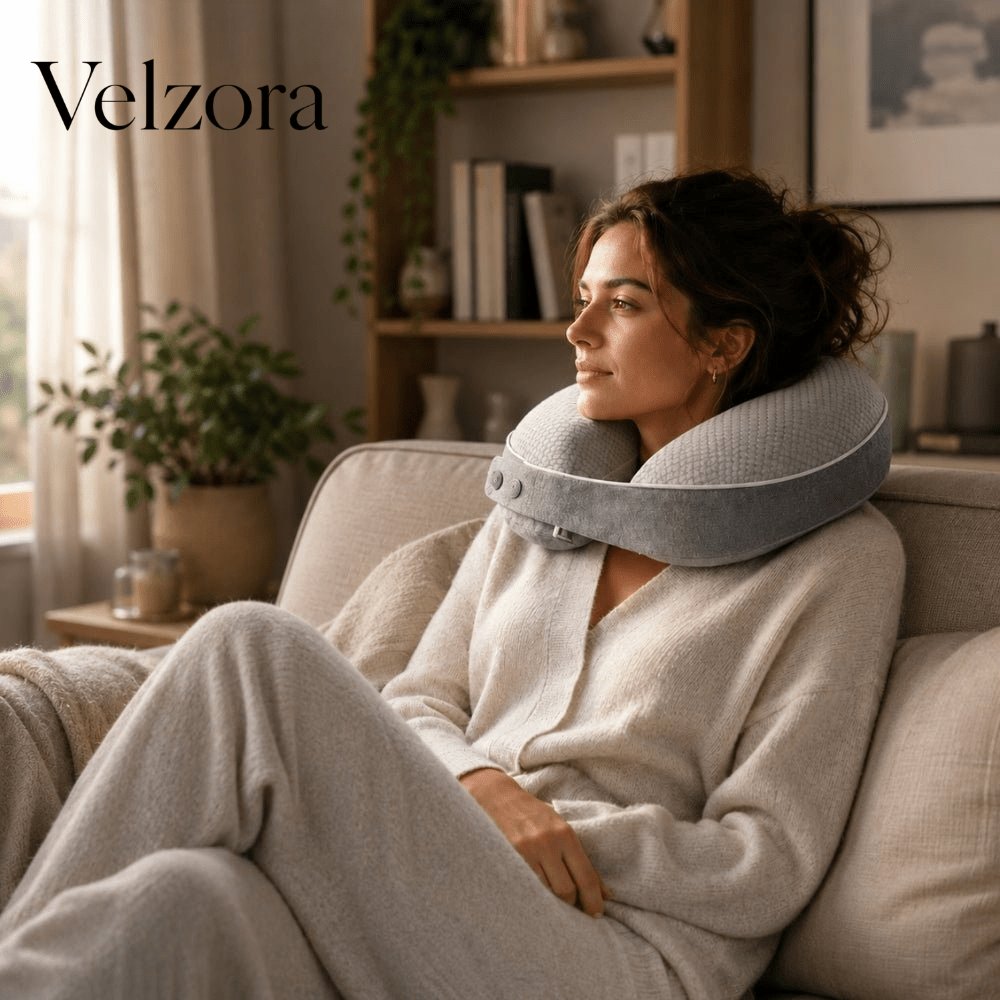 Velzora - Coussin de voyage mémoire de forme ergonomique | Velzora