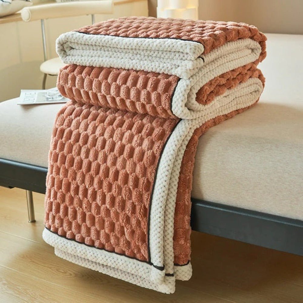 Velzora - Plaid décoratif en sherpa texturé et doux au toucher | Velzora
